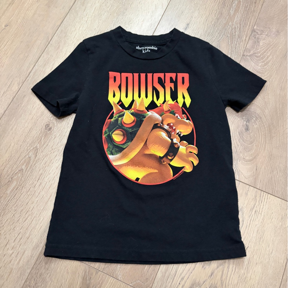 Bowser Graphic Tee - Black Kids T-Shirt